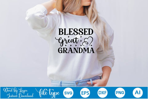 Blessed Great Grandma SVG Design SVGs,Quotes and Sayings,Food & Drink,On Sale, Print & Cut SVG DesignPlante 503 