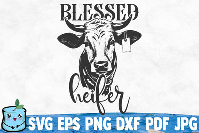 Blessed Heifer SVG MintyMarshmallows 