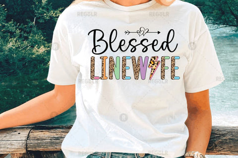 Blessed line wife Sublimation Design Sublimation Regulrcrative 