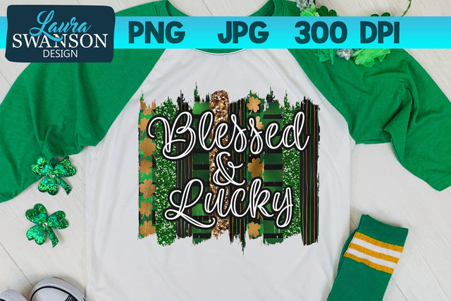 Blessed & Lucky Sublimation Print Sublimation Laura Swanson Design 