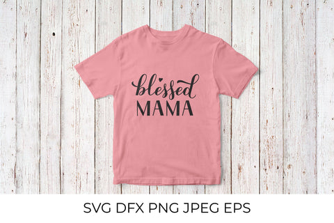 Blessed mama calligraphy hand lettering SVG LaBelezoka 