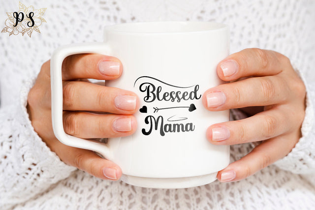 Blessed Mama Cricut SVG File SVG Pazal Studio 