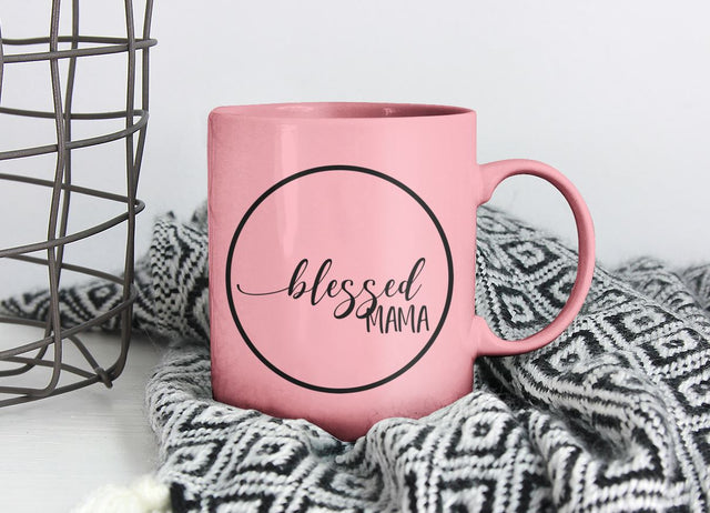 Blessed Mama Minimalist SVG | So Fontsy SVG So Fontsy Design Shop 