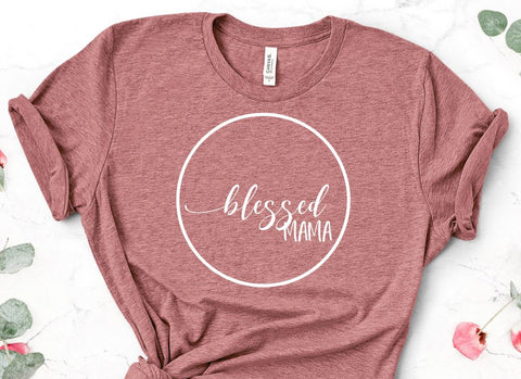 Blessed Mama Minimalist SVG | So Fontsy SVG So Fontsy Design Shop 