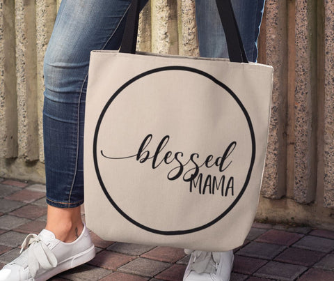 Blessed Mama Minimalist SVG | So Fontsy SVG So Fontsy Design Shop 