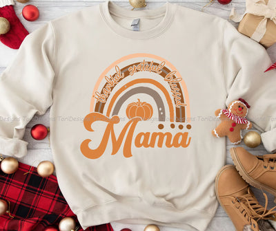 Blessed Mama Png, Retro Thanksgiving Sublimation, Rainbow Mama Thanksgiving Png, Mama Png, Thankful Png Sublimation ToriDesigns 
