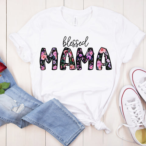 Blessed Mama Sublimation Design Sublimation Coffee and Chaos 