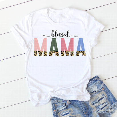 Blessed Mama Sublimation Design Sublimation Coffee and Chaos 