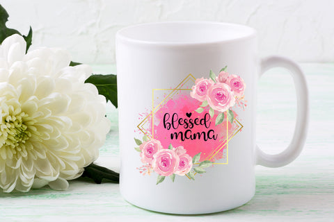 Blessed Mama Sublimation I Mothers Day Sublimation Design Sublimation Happy Printables Club 