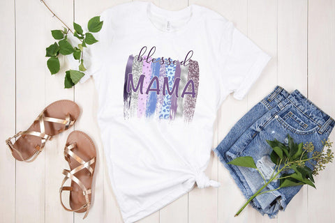 Blessed Mama Sublimation | Mother's Day Sublimation Sublimation B Renee Design 