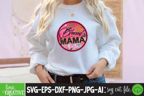 Blessed Mama Sublimation PNG Sublimation Insomnia Std 
