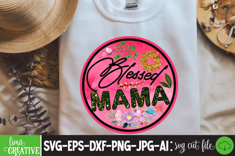 Blessed Mama Sublimation PNG Sublimation Insomnia Std 