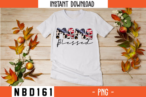 BLESSED MAMA sublimation PNG SVG Nbd161 