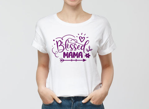 Blessed Mama SVG Cut File SVG Feya's Fonts and Crafts 