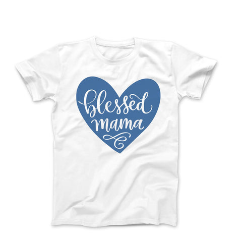 Blessed Mama SVG Hand Lettered Cut File SVG Cursive by Camille 