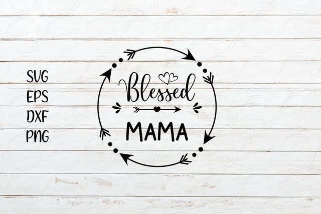 Blessed mama svg, Mother's Day svg design SVG SmmrDesign 