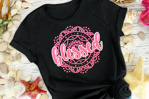 Blessed Mandala Sublimation Design Sublimation Happy Printables Club 