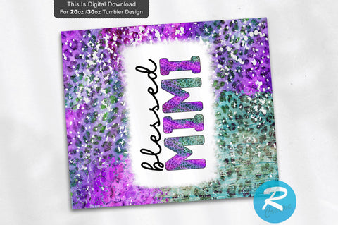 Blessed mimi 20 oz / 30 oz Tumbler PNG Sublimation Regulrcrative 