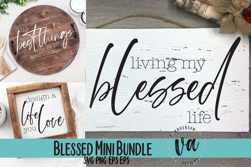 Blessed Mini Bundle SVGs SVG V. Anderson Designs 