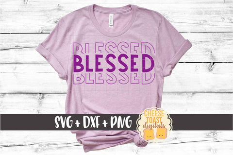 Blessed - Mirror Word Design - SVG PNG DXF Cut Files SVG Cheese Toast Digitals 