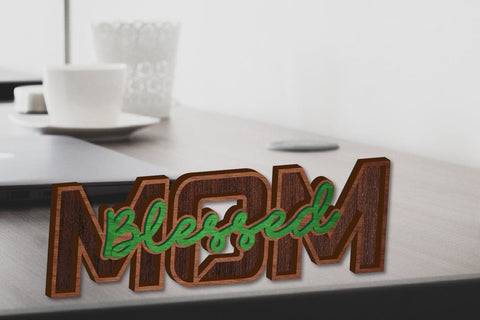 Blessed Mom Laser Cut - Svg Dxf Eps Ai Png Pdf SVG zafrans studio 
