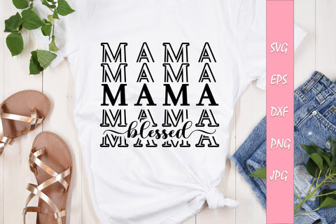 Blessed Mom Quotes Bundle SVG Cut Files SVG Sintegra 