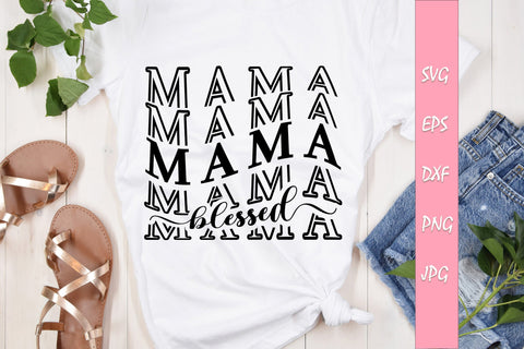 Blessed Mom Quotes Bundle SVG Cut Files SVG Sintegra 