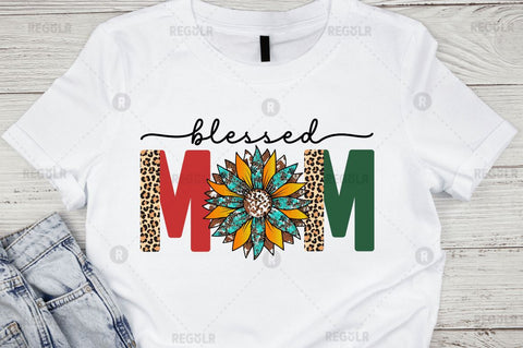 Blessed mom Sublimation Design Sublimation Regulrcrative 
