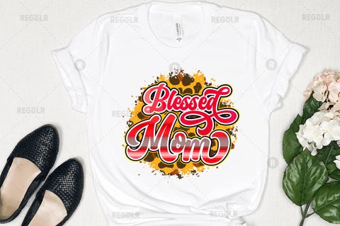 Blessed mom Sublimation Design Sublimation Regulrcrative 