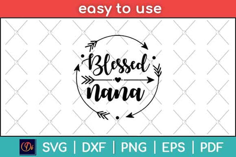 Blessed Nana Mother Day Svg Design SVG artprintfile 