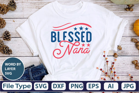 Blessed Nana SVG Cut File SVG DesignPlante 503 