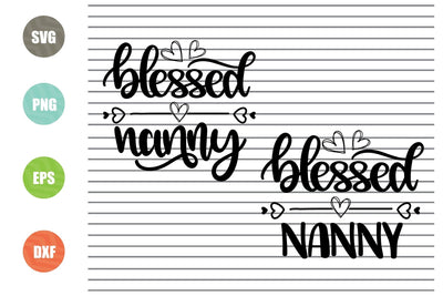 Blessed Nanny (1) Svg Png Dxf Eps File SVG Artstoredigital 