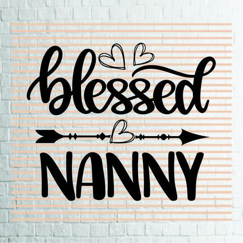 Blessed Nanny (2) Svg Png Dxf Eps File SVG Artstoredigital 