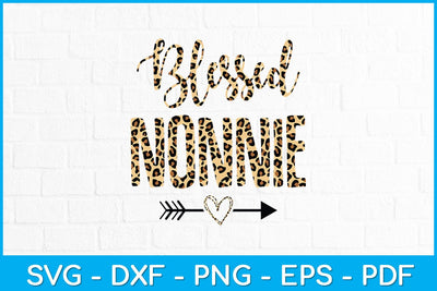Blessed Nonnie Leopard Mother’s Day 2023 Svg Design SVG artprintfile 
