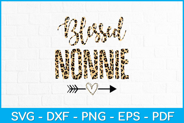 Blessed Nonnie Leopard Mother’s Day 2023 Svg Design SVG artprintfile 