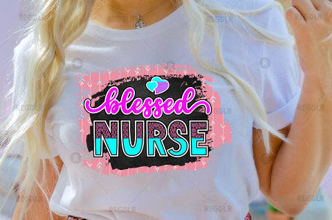 Blessed Nurse Sublimation PNG Sublimation Regulrcrative 