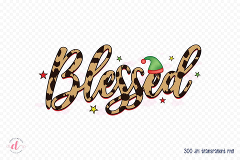 Blessed PNG | Christmas Sublimation Design Sublimation CraftLabSVG 
