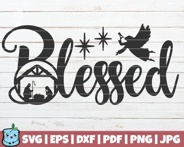 Blessed SVG MintyMarshmallows 