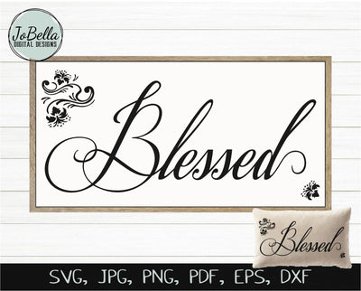 Blessed SVG, Sublimation PNG and Printable SVG JoBella Digital Designs 