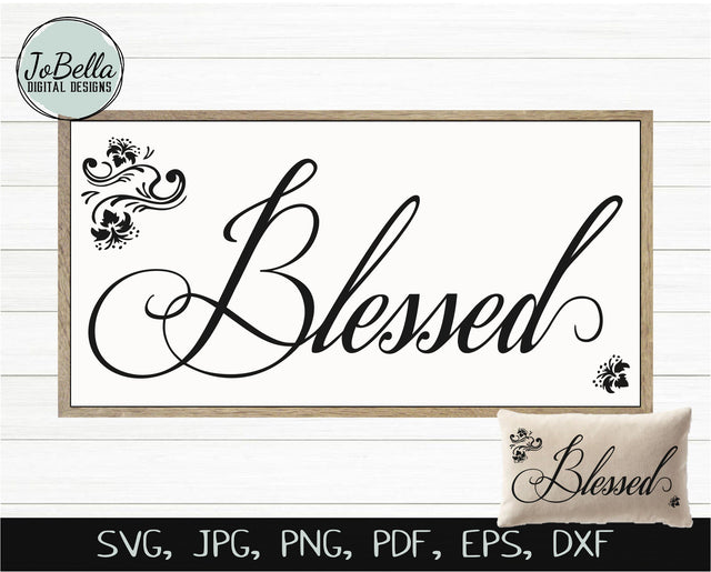 Blessed SVG, Sublimation PNG and Printable SVG JoBella Digital Designs 