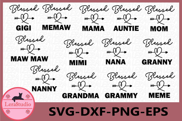 Blessed Svg SVG Lerastudio 