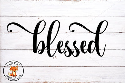 Blessed SVG SVG RedFoxDesignsUS 