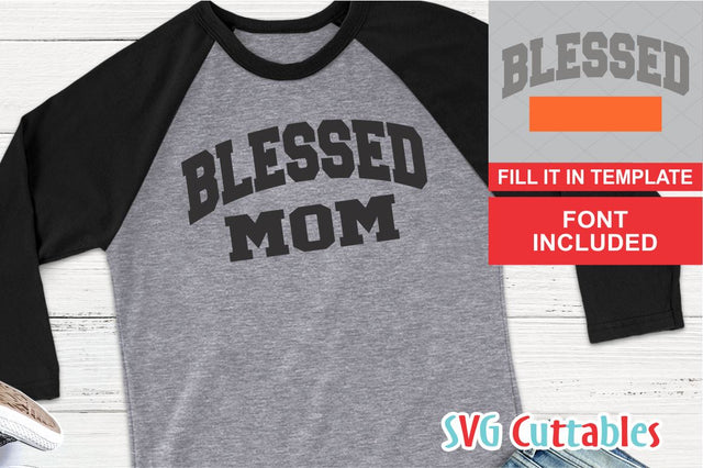 Blessed svg template SVG Svg Cuttables 