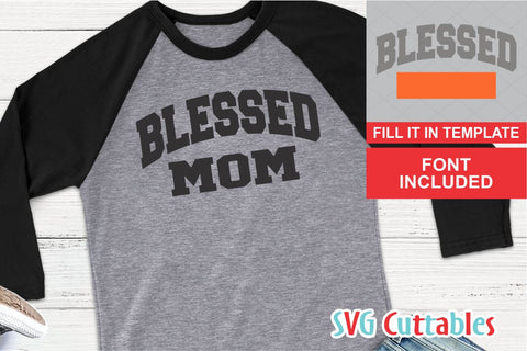Blessed svg template SVG Svg Cuttables 