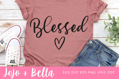 Blessed Svg, Thanksgiving Svg, Blessed Cut File, Blessed Png, Blessed Graphic Design, Svg Files for Cricut, Silhouette, Sublimation SVG Jojo&Bella 