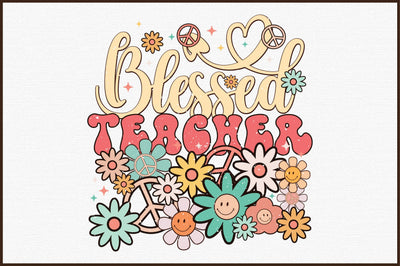 Blessed Teacher Sublimation Sublimation designartist 