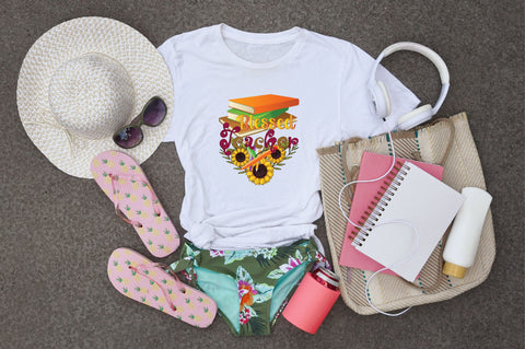 Blessed Teacher Sublimation SVGArt 