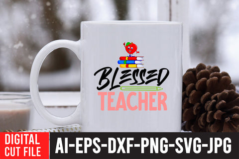 Blessed Teacher SVG Cut File , Teacher SVG SVG BlackCatsMedia 