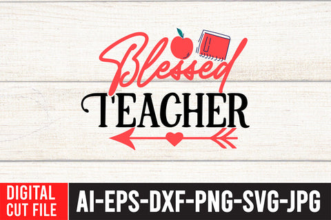 Blessed Teacher SVG Design SVG BlackCatsMedia 