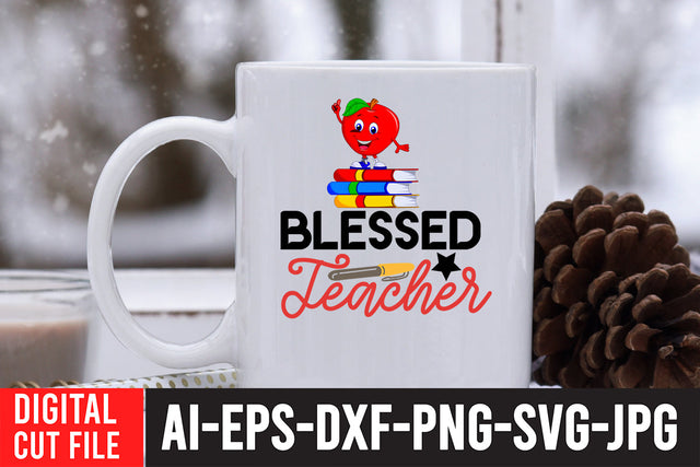 Blessed Teacher SVG Design SVG BlackCatsMedia 